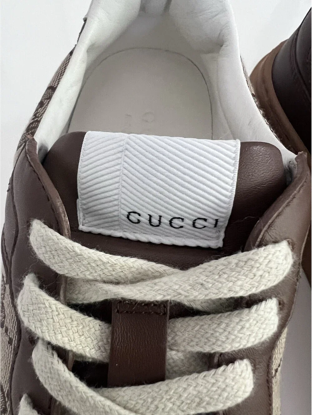 GUCCI $1010 Women's Chunky GG Brown Platform Sneakers Size 6